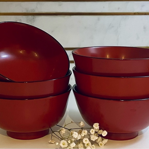 Pacific Merchants Lacquerware [6 Pc] - Picture 1 of 2